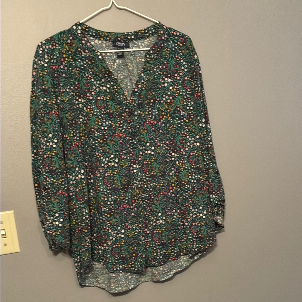 Chaps Women's Multicolor Floral Blouse